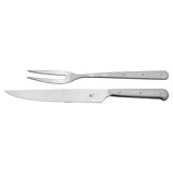ZWILLING Porterhouse 2Pc Stainless Steel Carving Knife Set With Fork In Red Presentation Box, Gift Set
