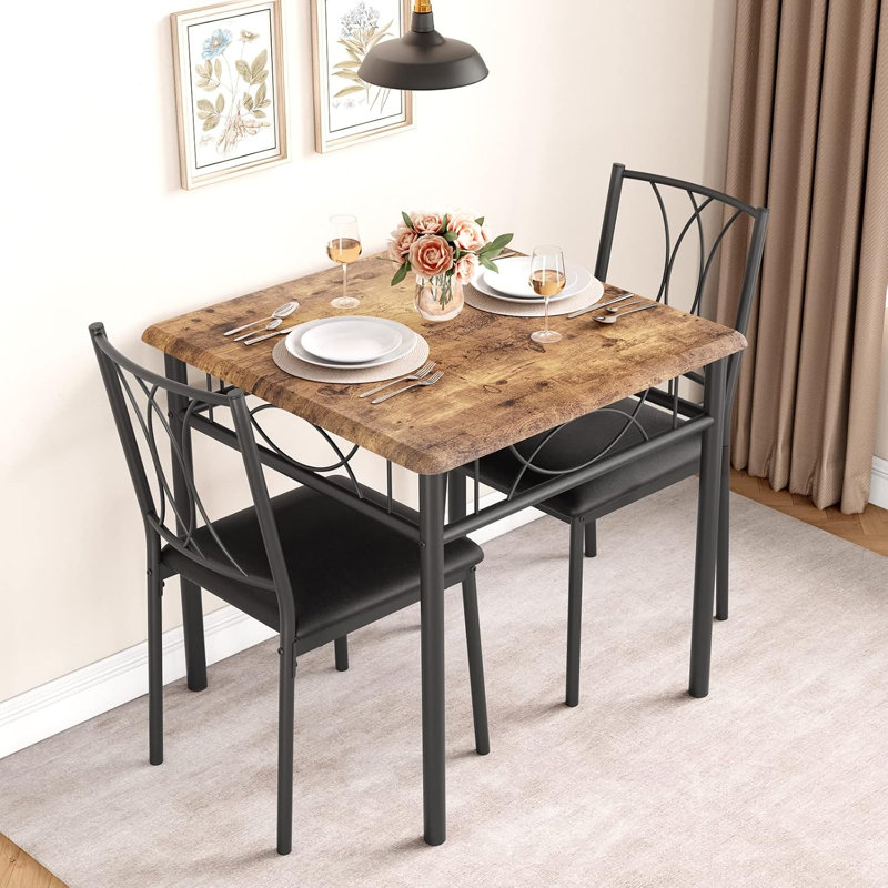 Dining Set, Retro color Cushioned seat