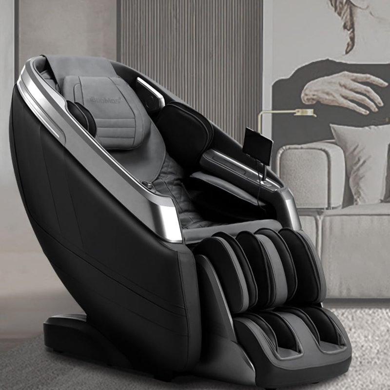 4D Full Body Massage Chair Zero Gravity Heated Massage Recline With Body Scan Auto Footrest Extention, Black