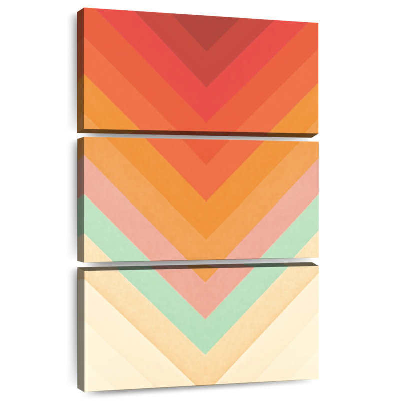 Avery Rainbow Chevrons, 50" H x 32" W