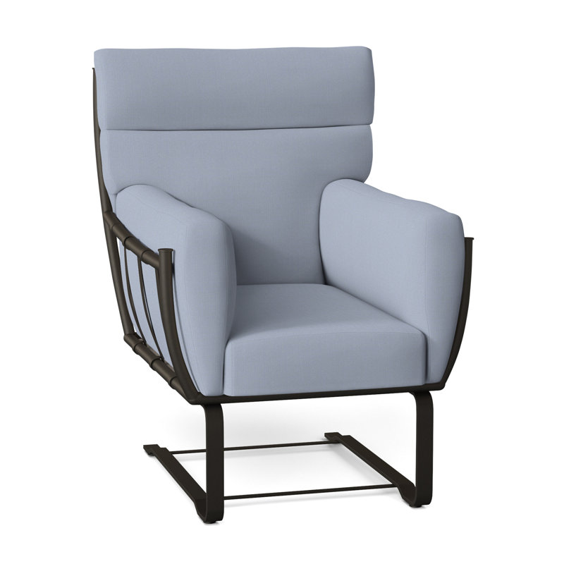 Chaise longue en aluminium Majorca, Chambray tonnelle, Pas de soudure