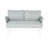 Mariano Steel Loveseat And Table-95887459-95887458