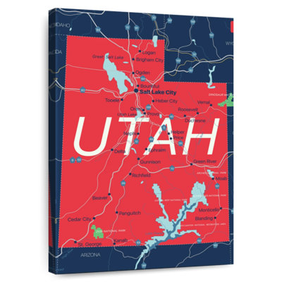 Carte détaillée de Aliaz, Utah