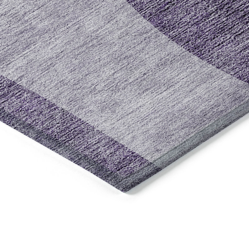 Tapis mauve intérieur / extérieur lavable à la machine Fargo ACN657, Rectangle 5 pi x 7 pi 6 po