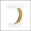 Ensemble de 2 tables basses gigognes modernes, design ovale et rond pour une décoration de salon élégante et polyvalente