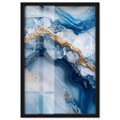 Molten Topaz II Shadowbox Print Geode Wall Decor by Art Remedy