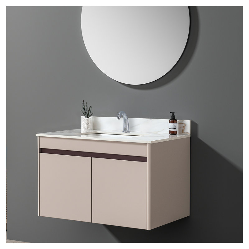 Comptoir de meuble-lavabo en pierre frittée 37 "avec lavabo encastré rectangulaire - comptoir en marbre blanc de Carrare avec dosseret 4"
