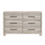 Mobilier de chambre à coucher contemporain en bois de style contemporain avec commode à six tiroirs 1 pièce Modern
