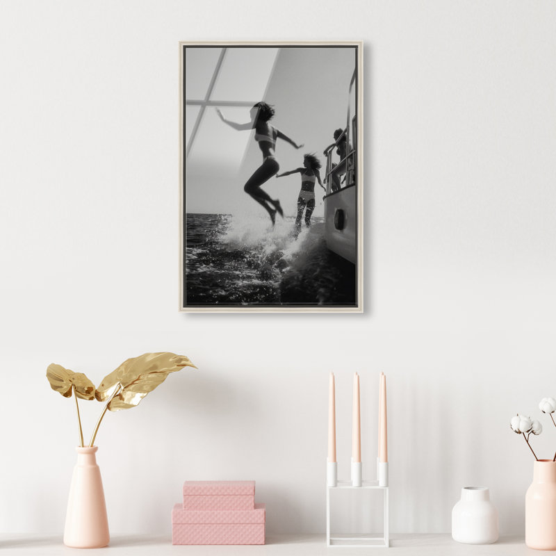 Liquid Gravity Print by Oliver Gal, 25"H x 17"W, Silver Floater Frame