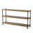 60" X 14" Hanging Pipe Bracket Bookcase, Bookshelf For Living Room, Farmhouse & Boho Decor, 1.5" Ultra Thick Real Wood Boards, 3 Tier, Burnt-1895286937