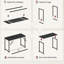 MDF Steel Computer Desk