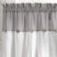 Rideau de cuisine en lin de couleur unie à boutons-62170948-62170947