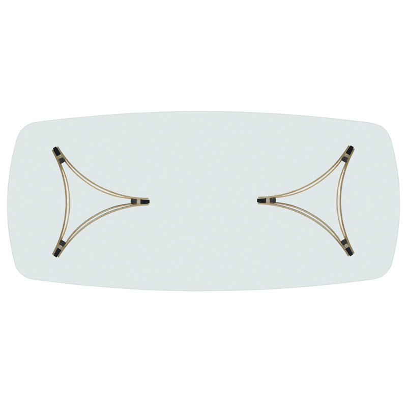 Modern Remix Glass Dining Table