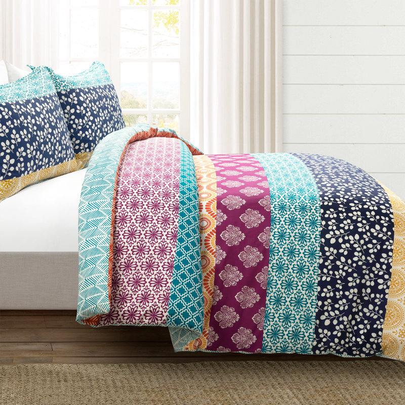 Lucymae 100% Cotton Duvet Cover Set, Queen
