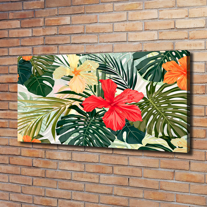 Hawaiian Flowers - Wrapped Canvas Print