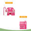 Lit mezzanine simple avec tente et tour rose Slide
