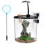 1.5 Gal Small Aquarium Starter Kit ,Plastic Fish Tank with LED Light, Filter & Oxygen Pump, Gifts