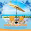 Parasol de marché octogonal 108 po Stacia avec auvent Breez-Tex-1148549929