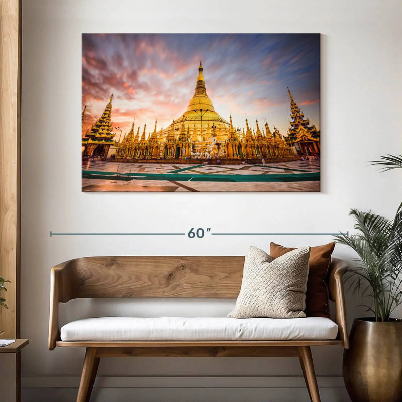 Pagode Shwedagon, Myhara, H 32 po x l 48 po