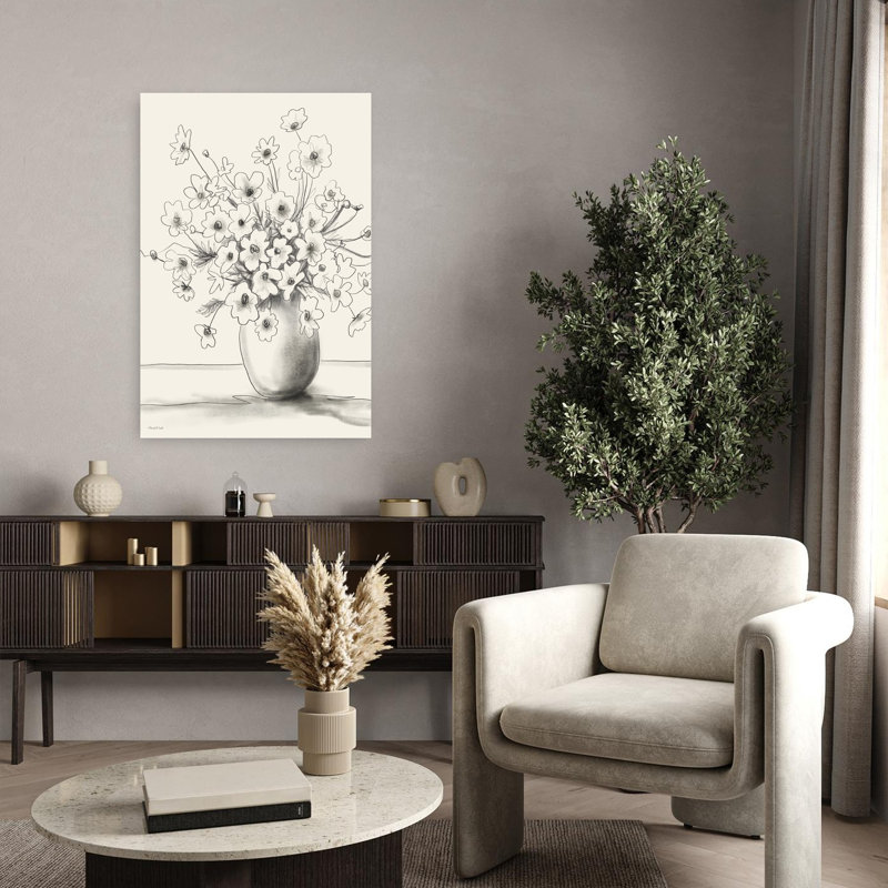 Art floral contemporain Squety Bouquet II, H 36 po x l 24 po