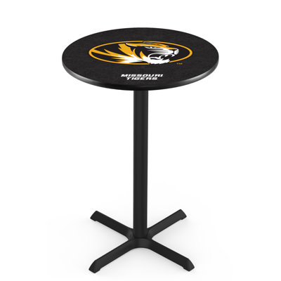 NCAA Round Metal Base Dining Table