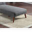 Polyfiber Adjustable Chaise Bed Living Room Solid Wood Legs Plush Couch