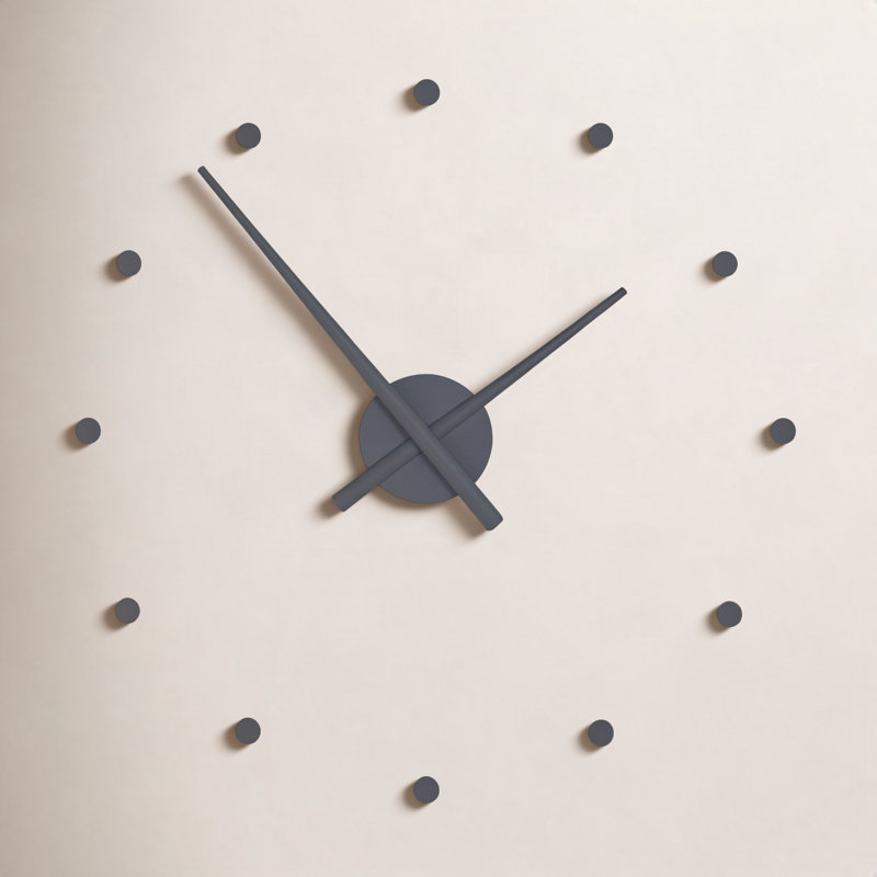 OJ Analog Clock, Large, Gray