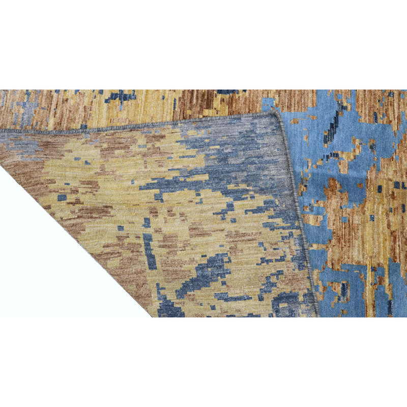 Hand Knotted Wool Area Rug