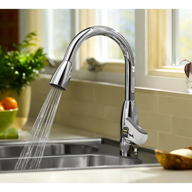 American Standard Colony Soft Pull Down Kitchen Faucet, Stainless Steel