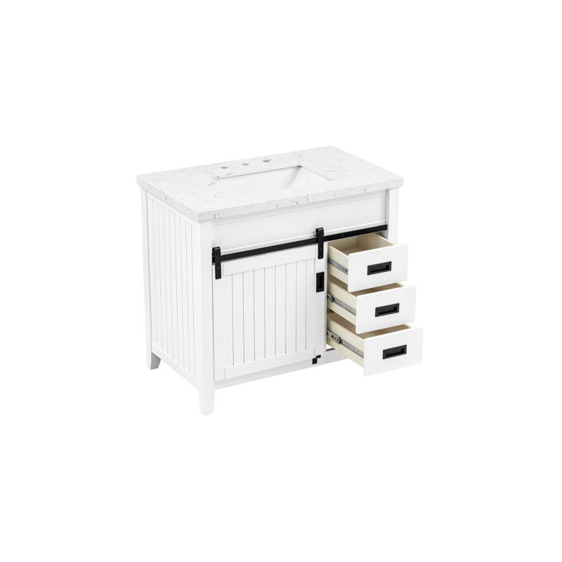 Meuble-lavabo à dessus de pierre 37 po Hanford