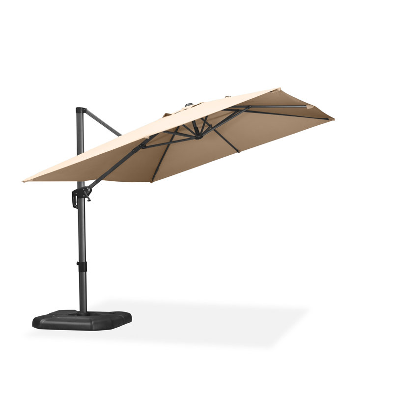 274cm X 335cm Rectangular Cantilever Parasol, Beige