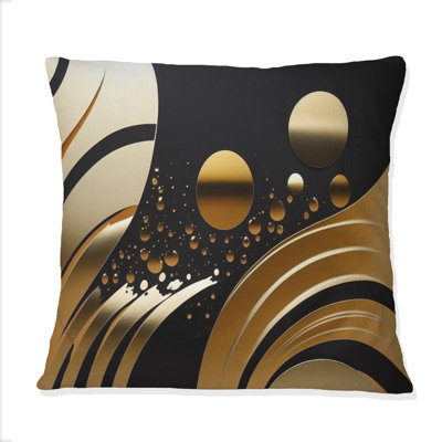 Coussin Golden Circular Universe IV - Abstract