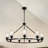 9-Light Wagon Wheel Chandelier Large Farmhouse Chandelier For Living Room 