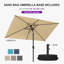 Parasol de table rectangulaire 5 'x 8'-1490289081