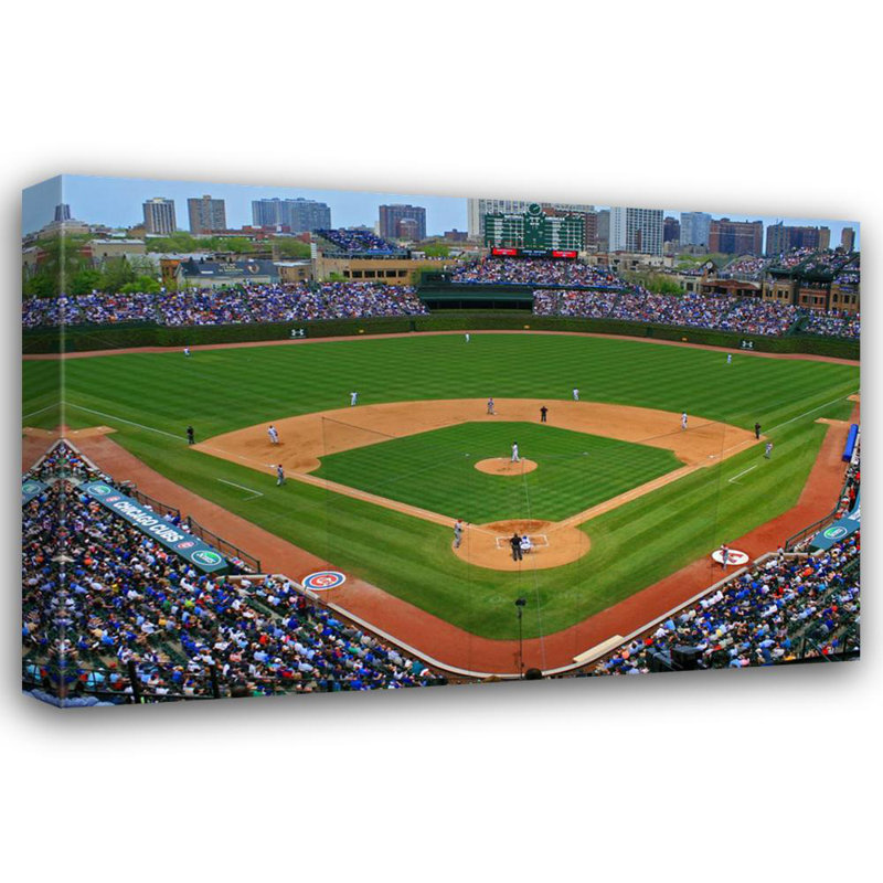 Chicago Wrigley Field, 16" H x 24" W