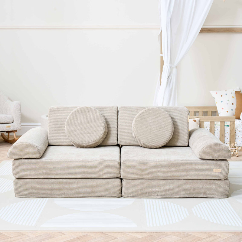 Playrama Montessori Kids Play  Sofa, Beige