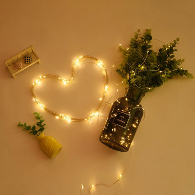 Aaliyah-Mae Outdoor 200 - Bulb 65.58'' Battery Powered LED Fairy String Light