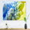 Encre bleue et verte liquide II, reproduction sur toile