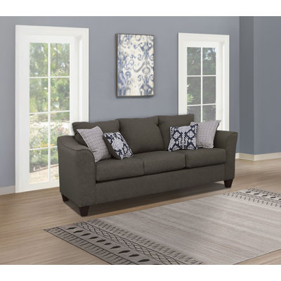 Gottberg 82" Linen Flared Arm Sofa by Red Barrel Studio