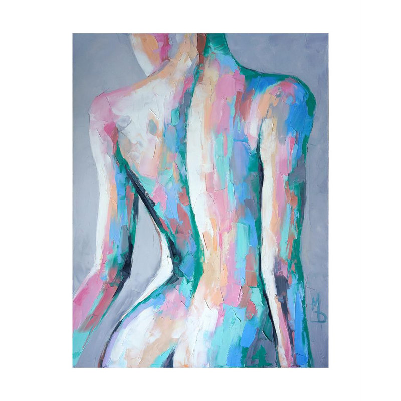 Contemporary Life Drawing - Single Picture Frame Print, 184.912 cm H x 134.112 cm W, Satin Black