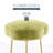 Bonview Flower Upholstered Velvet Metal Accent Stool-2026025199