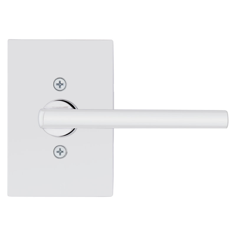 Halifax Rectuangular Hall/Closet Lever in Polished Chrome