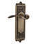 Egg & Dart Plate Privacy (Bed & Bath) with Swan Lever-564730751-564730748