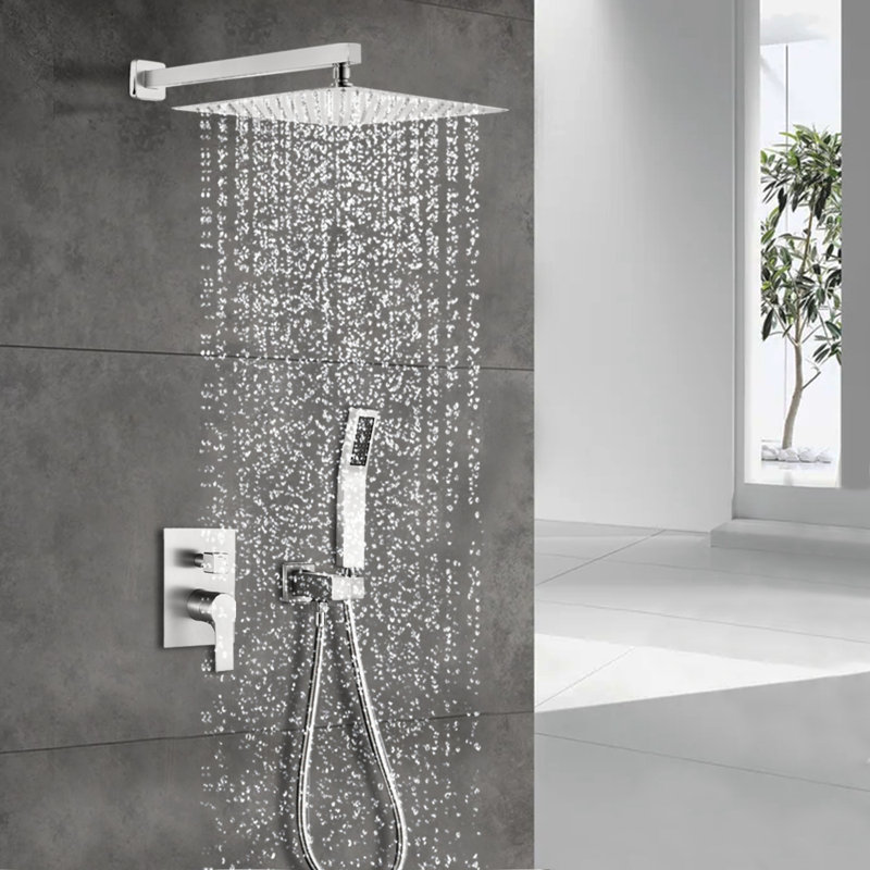 Système de douche mural, Nickel brossé