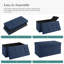Banc de rangement avec repose-pieds pliant