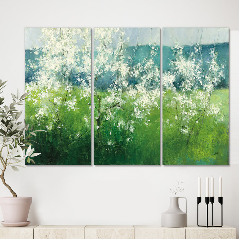 « green mountain spring », reproduction d’image multi-pièces sur toile, H 32 po x l 48 po x P 1 po