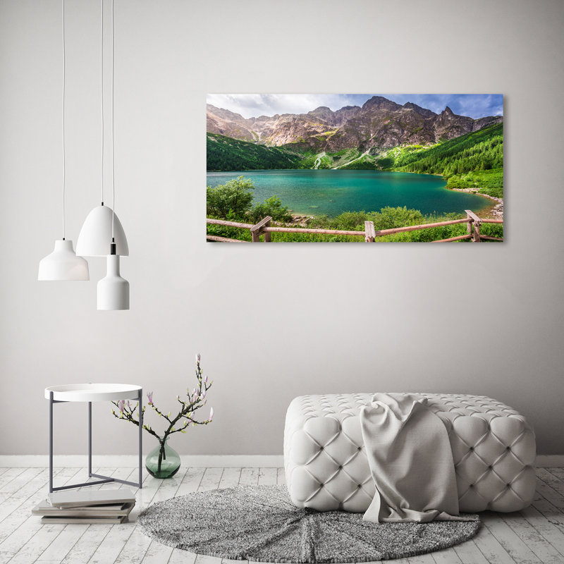Sea Eye of the Tatra Mountains 1 Piece Wrapped Canvas Wall Art