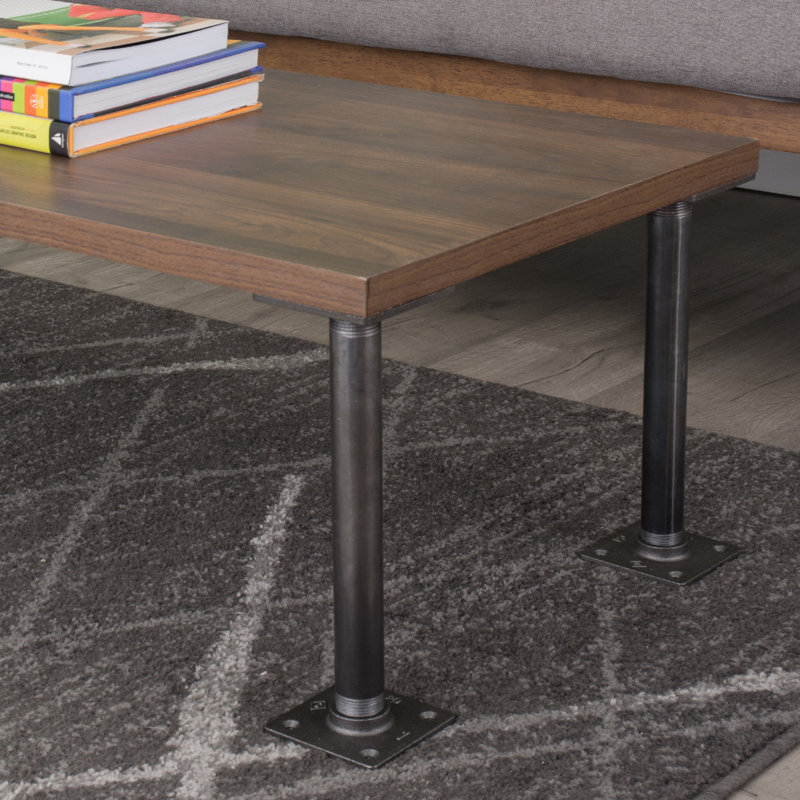Hwithoveth Steel Table Base, 30.75" H x 3.75" W x 3.75" D