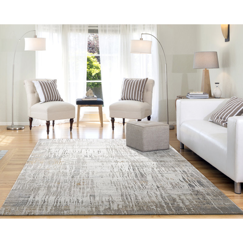 Ahmonie Abstract Indoor Rug, Rectangle 6'7" x 9'6"