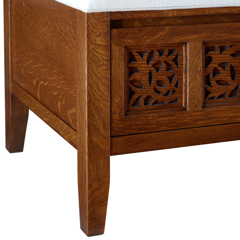 Surrey Hills Upholstered Storage Bench, Manlius, Perigold Posh Sky
